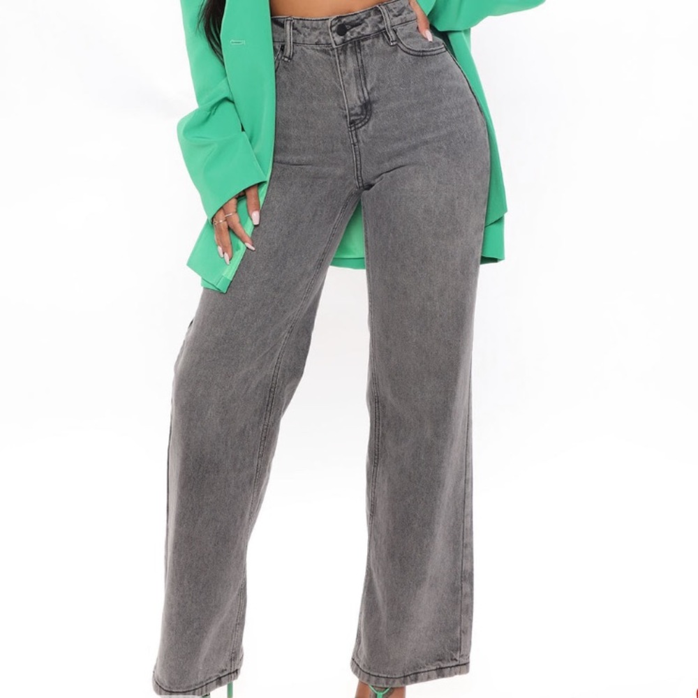 Dark gray straight jeans NEW